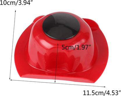 Cut-resistant Kitchen Finger Guard, Polymer Food Holder for Slicer Grater Mandoline, Bright Red, 10x11.5x5cm