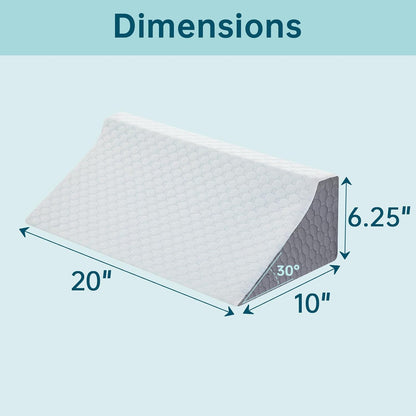 Body Positioner Wedge Pillow for Side Sleeping Support | Back and Leg Support, Body Positioning, Pregnancy Support, Ankle Elevation, Memory Foam, Machine Washable Cover