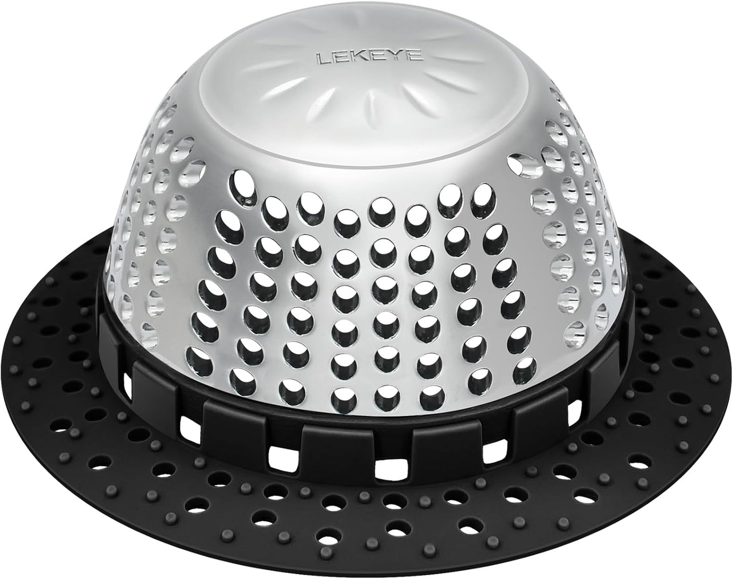 LEKEYE Drain Hair Catcher/Bathtub Drain Cover/Drain Protector for Pop-Up & Regular Drains(Patented Product)