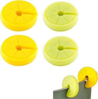 4 Pcs Pot Lid Lifter Silicone Spill Proof Lid Lifter Splash-Proof Steam Release Pan pot lid lifter Kitchen Tool Decoration Pot Lid & Cute Kitchen Accessories (Mix)