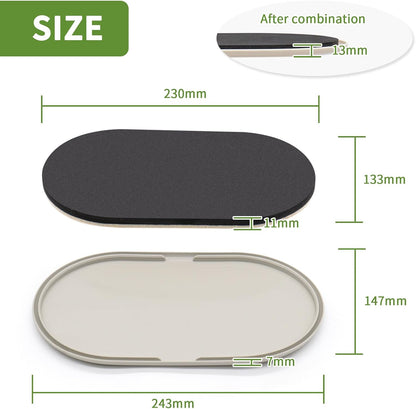 2 in 1 Furniture Sliders, 8 PCS in 3 1/2" or 4", Brown | Furniture Sliders for Hardwood Floors, Furniture Sliders for Carpet, Sliders for Moving Furniture, Furniture Movers Sliders