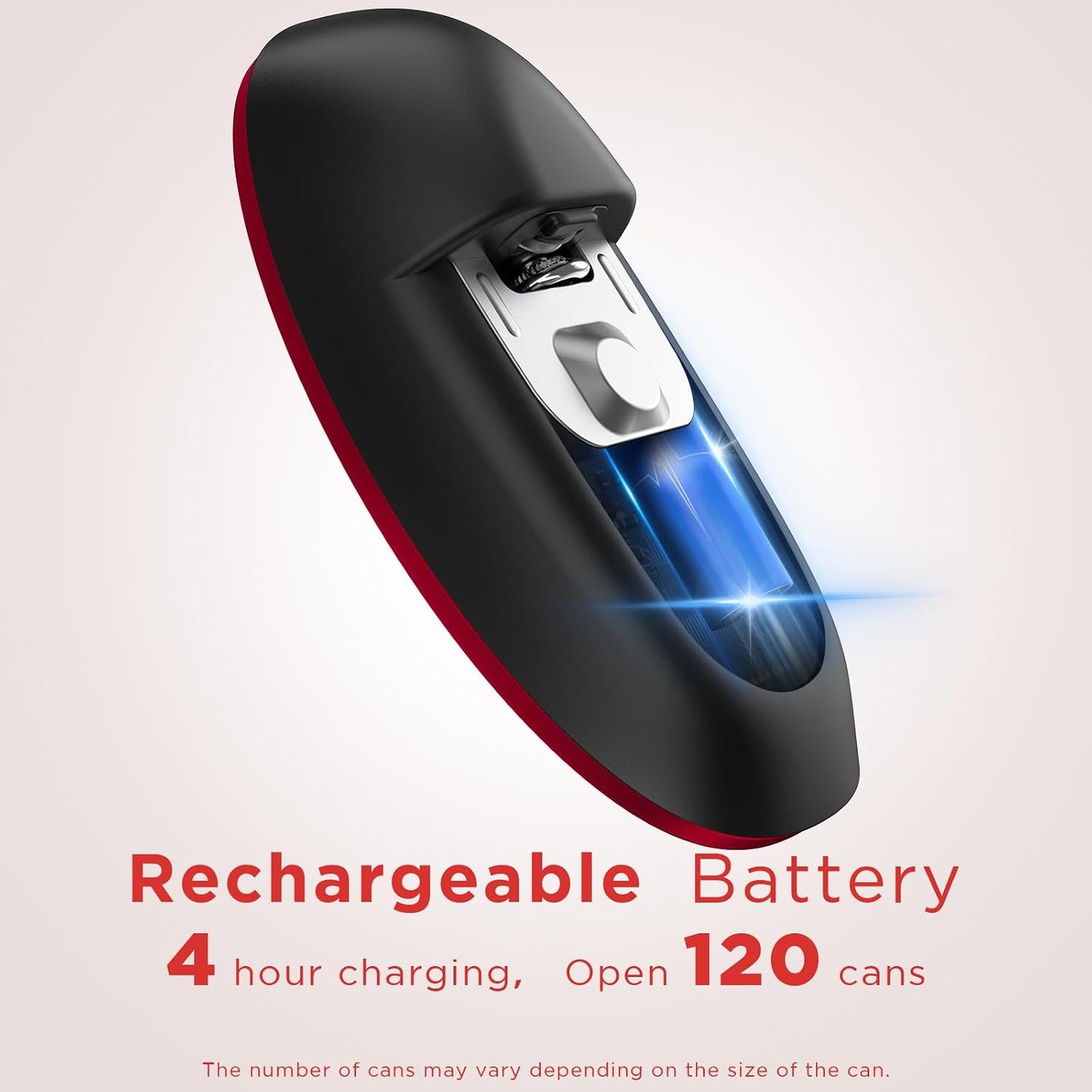 Canslab Ultrablade PRO Electric Can Opener,USB Rechargeable,Smart Auto Stop | Automatic Can Opener for Seniors with Arthritis, Handsfree Side Cut with Smooth Edge, Cordless, Wall Mountable, Black