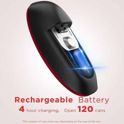 Canslab Ultrablade PRO Electric Can Opener,USB Rechargeable,Smart Auto Stop | Automatic Can Opener for Seniors with Arthritis, Handsfree Side Cut with Smooth Edge, Cordless, Wall Mountable, Black