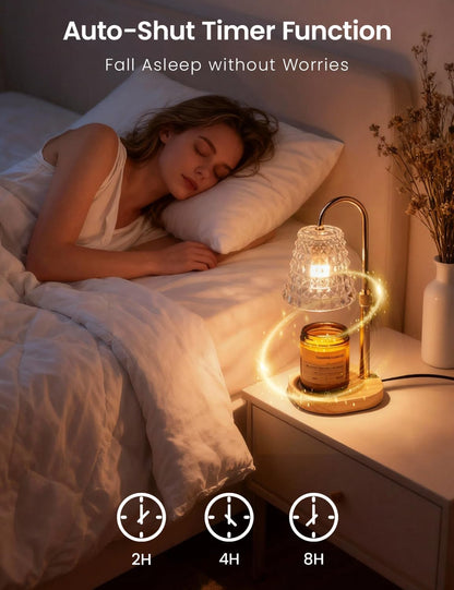 Candle Warmer Lamp with Timer Dimmable Candle Warmer Birthday Gifts for Women Mom Sister, House Warming Gifts New Home Room Decor, Height Adjustable Wax Melts Warmer for Jar Candles