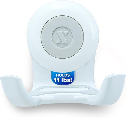 SlipX Solutions Power Lock Suction Cup Shower Hook, Phone Holder, White | Quick Tool-Free Installation, Patented Suction Cup, Waterpoof, Rust-Proof, Holds Razor, Loofah, Phone, & More In Shower
