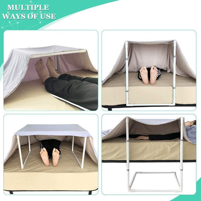 Blanket Lifters for Foot of Bed Feet Cradle Raiser Sheet Lifter Blanket Lift Support Holder Hospital Bed Rail Assistance Toe Care Leg Ankle Surgery Recovery Adjustable Height (26"- 34")