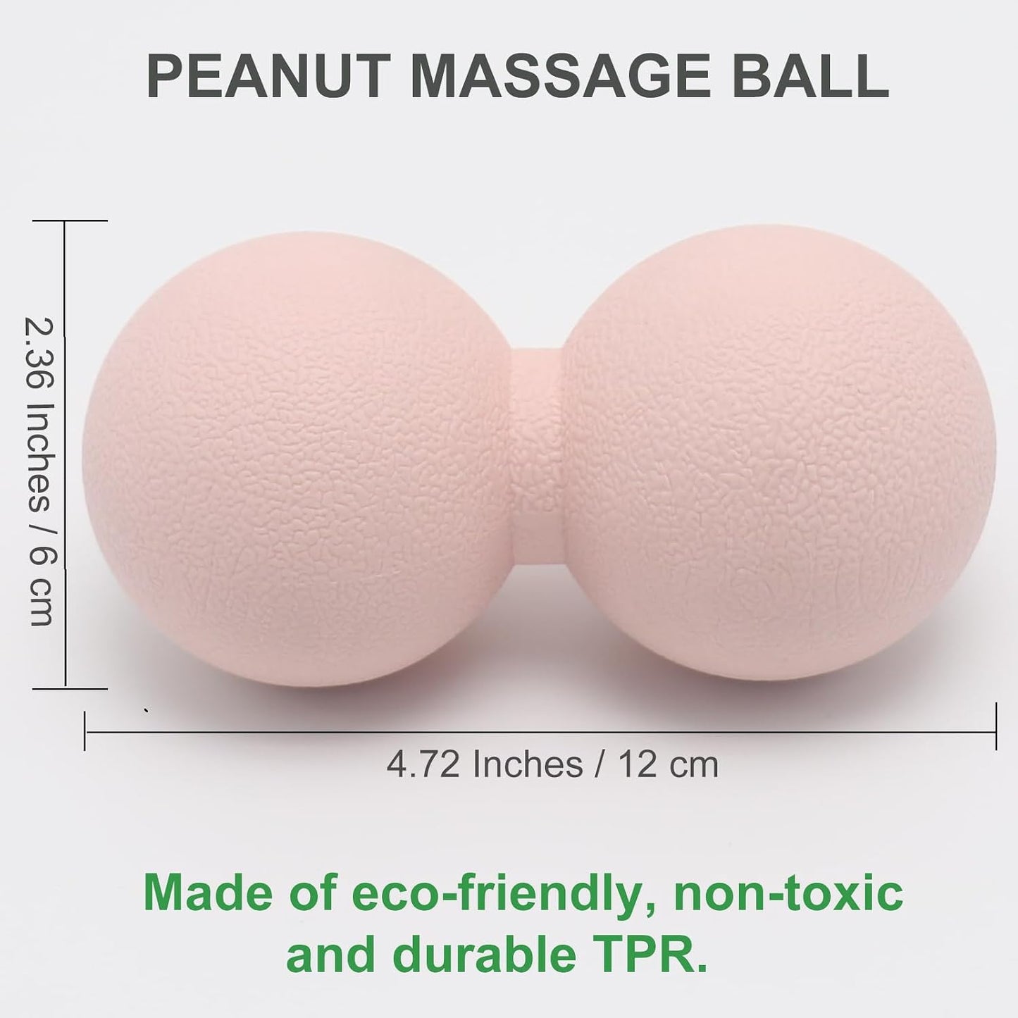 Hard Peanut Massage Ball, Double Lacrosse Massage Ball. Deep Tissue Massage Roller Mobility Ball for Physical Therapy Myofascial Release Muscle Relaxer Acupoint Massage (Blue) | Mobility Massager Tool for Deep Tissue Physical Therapy Myofascial Release