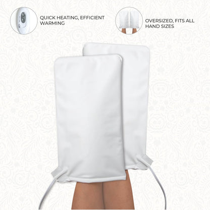 ForPro Professional Collection Premium Heated Booties, Electric Thermal Moisturizing Foot Warmers for Spa Treatments, Dual Temperature Settings, 1-Pair