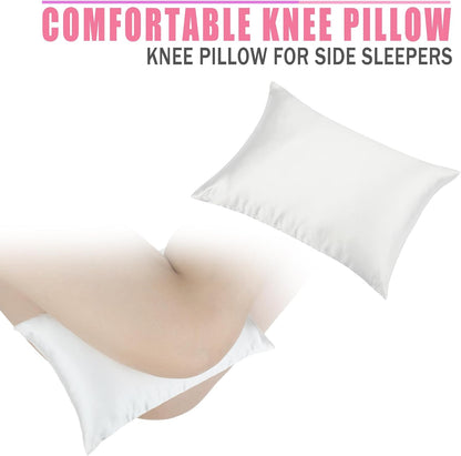 Comfortable Padding Knee Pillow for Side Sleepers Leg Support Pillows Hip Replacement Back Pain Relief Pressure off After Surgery between Thighs Joints Side Sleeping Men Women, Painting Flower