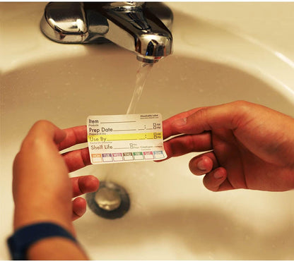 Universal Dissolvable Food Rotation Labels 2" x 3" Adhesive Stickers 500-Pack