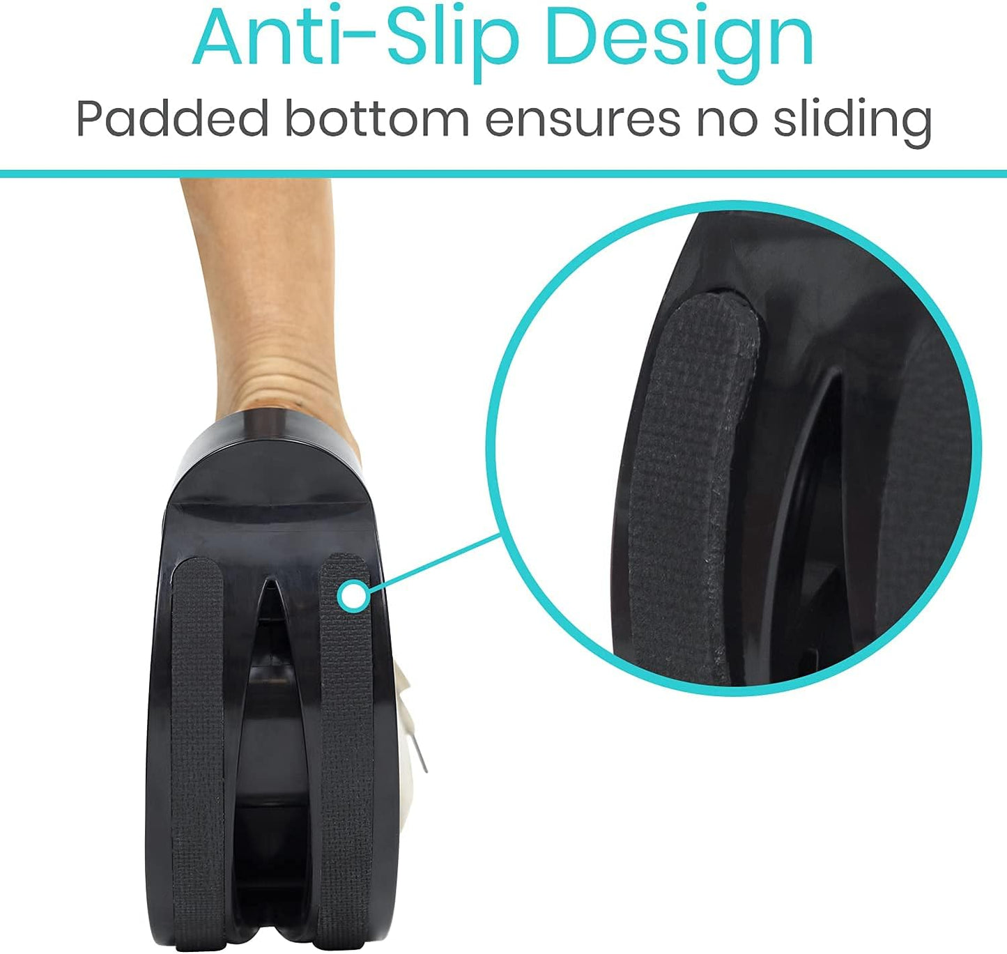 Vive Adjustable Calf Stretcher - Foot Rocker for Plantar Fasciitis - Achilles Tendon and Ankle Stretching Device - Calf Exerciser & Strengthener for Pain Relief & Prevention - Recovery Equipment