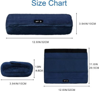 SPRING SEAON Wheelchair Armrest Pads Covers Fuzzy Desk Chair Arm Pads Soft