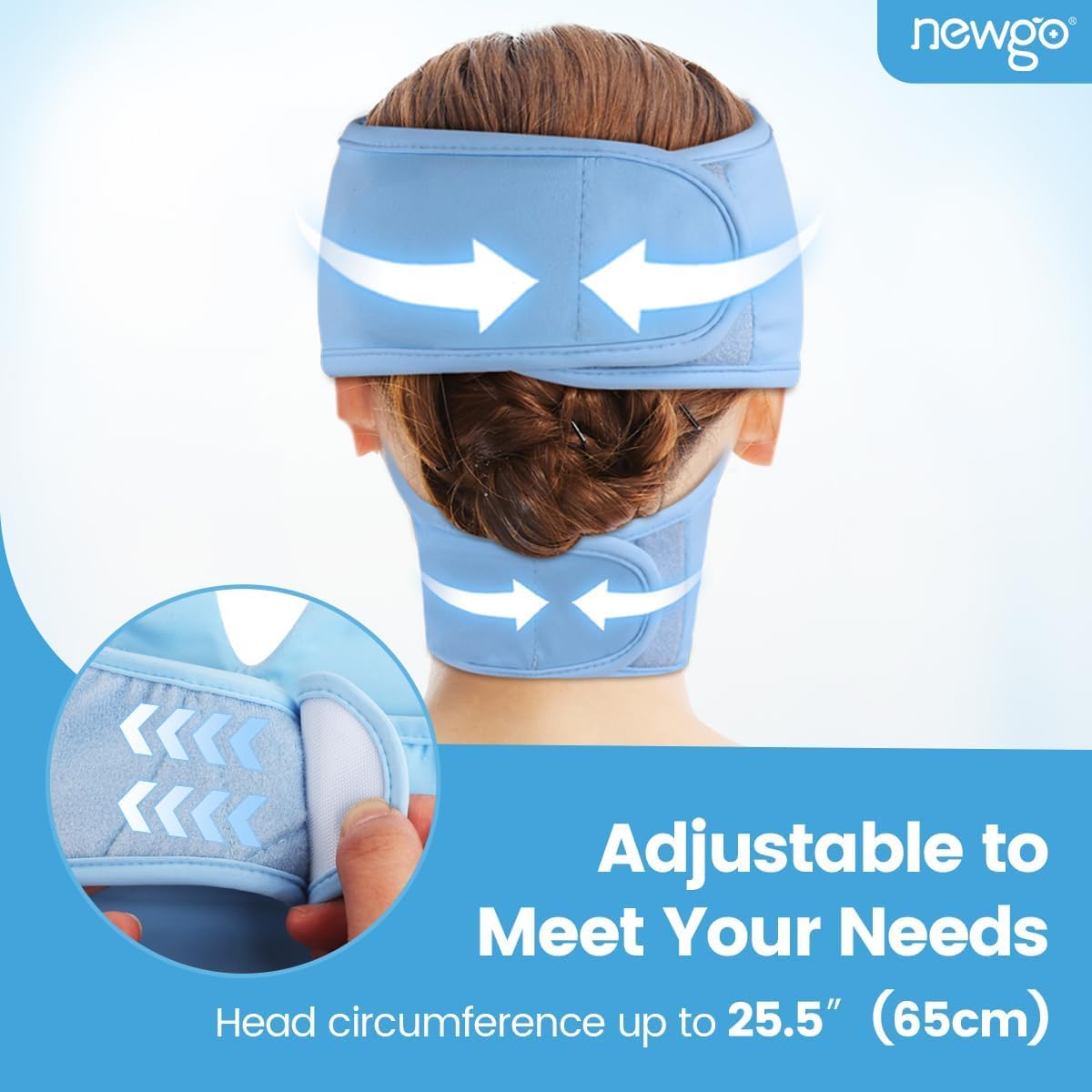 NEWGO Cooling Face Eye Mask for Puffy Eyes, Cold Face Ice Pack
