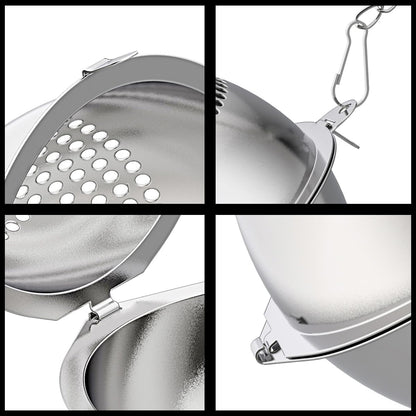 2 Pack Food Grade 304 Stainless Steel Mesh Tea Ball 2.1 Inch Tea Infuser Strainer Filter Diffuser for Loose Tea