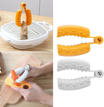 2 Pack Finger Guards Knuckle Protector Non-Slip Clips Handle Grip Safety Hand Guard for Mandoline Slicers Cheese Grater Handheld Chopping Grating Cutting Slicing Fruits Vegetables Veggies
