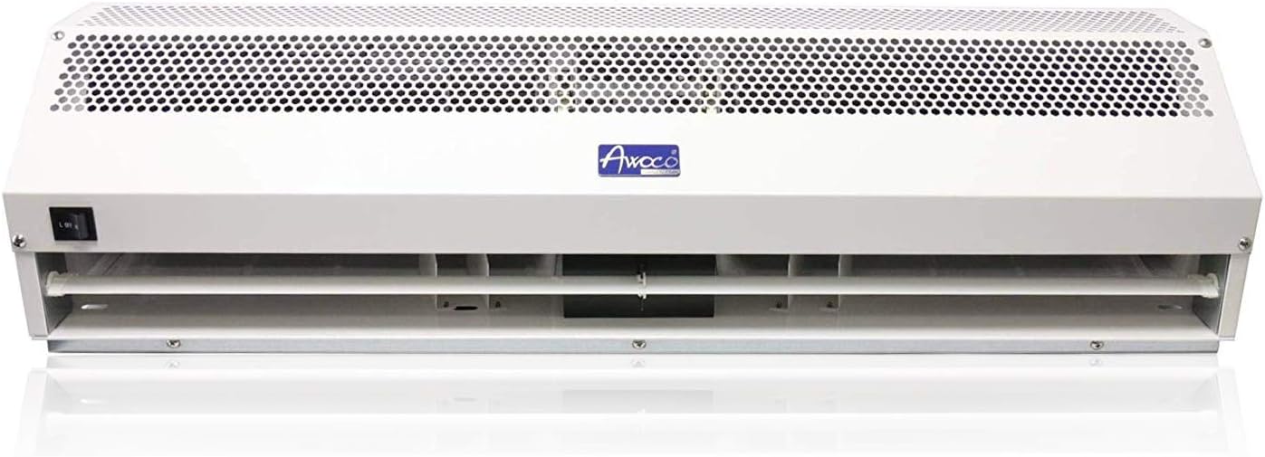 Awoco 72" Super Power 2 Speeds 2350CFM Commercial Indoor Air Curtain, CE Certified, 120V Unheated - Magnetic Door Switch Included