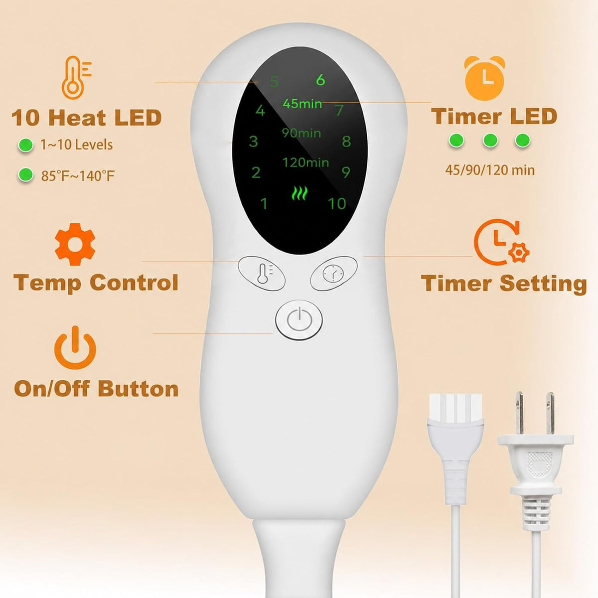 CYFIE Foot Warmer Under Desk - Electric Heating Pad for Women Men