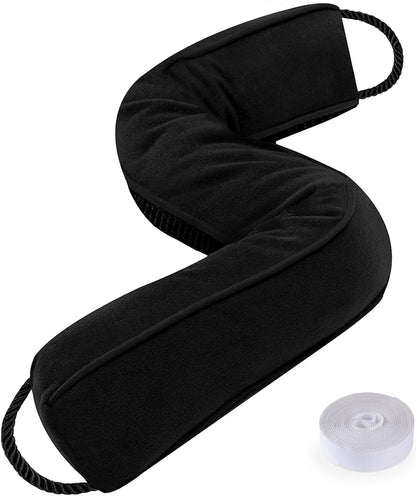 Door Draft Stopper, Removable Washable Cover, 38", Gray | Weighted Gap Filler, Blocks Hot and Cold Air, All-Season Seal, Easy Install, Noise & Wind Blocker, Home Essentials