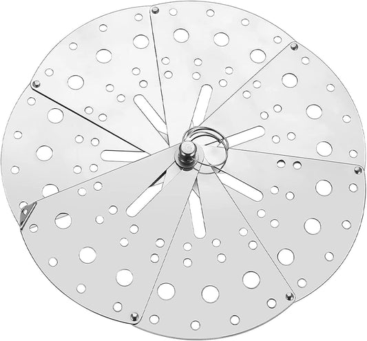 ABOOFAN 1Pc Adjustable Stainless Steel Spill Lid Cover Multifunctional Kitchen Spill Stopper for Pots Adjustable Resistant Steam Guard with Air