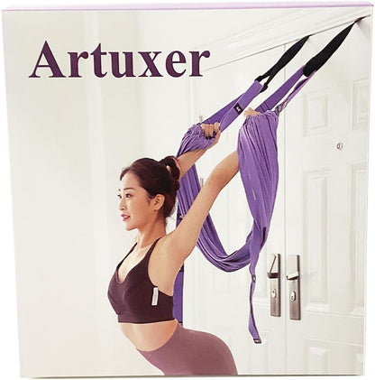 Leg Stretcher Strap/Yoga Fitness Band,Backbend Training Belt with Door Anchor,Flexibility Trainer Leg Stretching Assist Stretch Strap for Dance, Ballet,Gymnastics, Fitness, Aerial Yoga