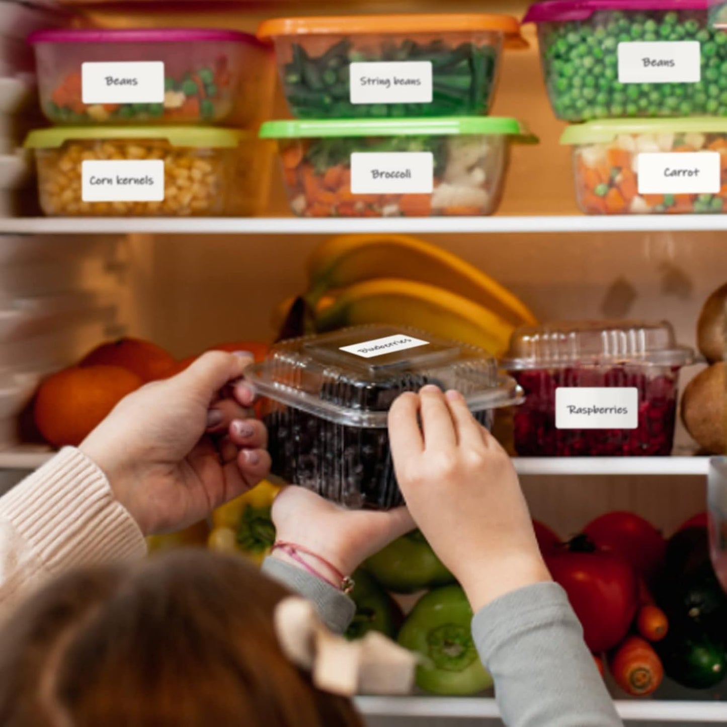 L LIKED Blank 1 x 2 Inch Dissolvable Labels Food Rotation 2 Rolls | Inkjet/laser printers compatible, DIY templates. -40~150°F. Fits glass/wood/metal/plastic. For food prep info