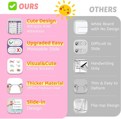 CustomMaster 3 in 1 Bedtime/Morning/Daily Routine Chart for Kids, Magnetic Chore Chart for Kid, Visual Schedule for Kid Toddlers
