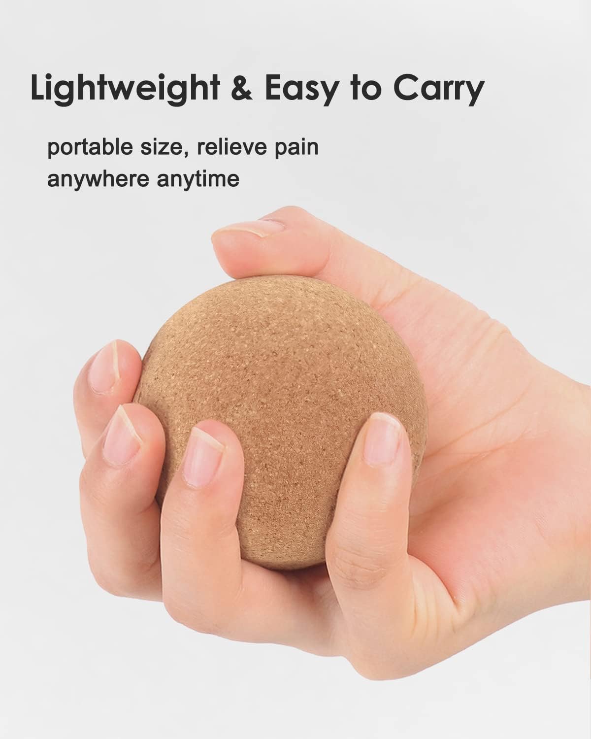 KITWILD Cork Peanut Massage Ball | Peanut Double Lacrosse Massage Ball, Deep Tissue Muscle Massage, Myofascial Release, Muscle Knots, Yoga Therapy
