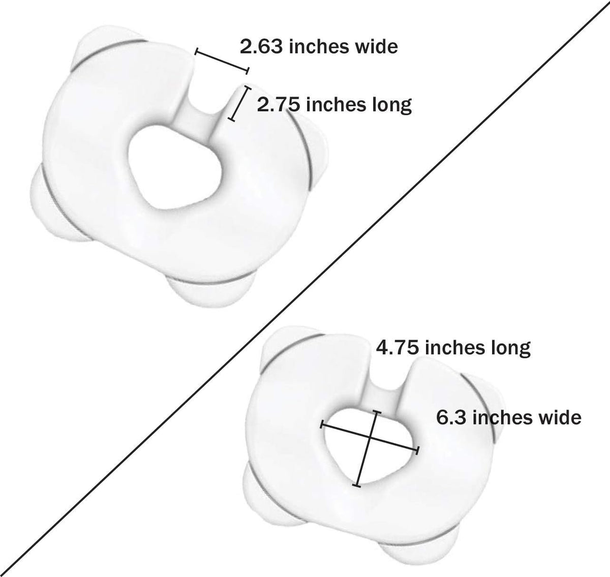 Contour Kabooti Donut Seat Cushion, 3-in-1 Design with Center Cutout for Tailbone Pain, Sciatica and Hemorrhoids