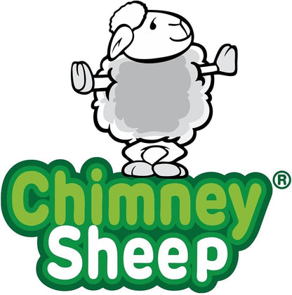 Chimney Sheep Flue Plug – to Seal a 8-9" Round Chimney | Wool Draft Stopper for Fireplace and Wood Stove. Reusable Chimney Cover Insert, Draft Seal