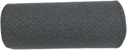 Memory Foam Half Moon Shaped Bolster Pillow for Neck Leg Knee Lumbar Feet Lower Back 16.5x7x4 (Grey)