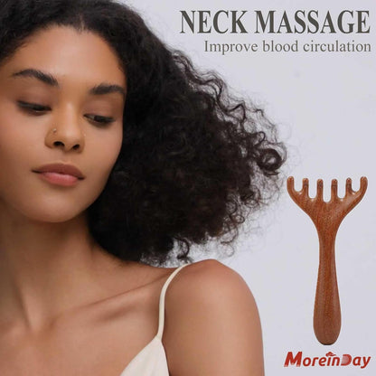 Head Massager Scalp, Wooden Scalp Massager, Foot Massage Tool