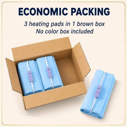 Boncare® Stay-On Small Vinyl Electric Heating Pad for Neck and Shoulders and Back Without Auto-Off, Low & High Heat Levels, Waterproof Hot Heat Pad with Washable Cover (11.5"x13.5", 1-Pack)