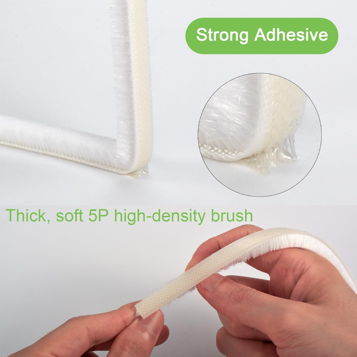Self-Adhesive Weather Stripping Seal for Doors & Windows – Soundproof Insulation Gap Filler for Sliding, Exterior, Front, and Jamb Frames – 0.2" x 0.35" x 16.5 ft, Gray