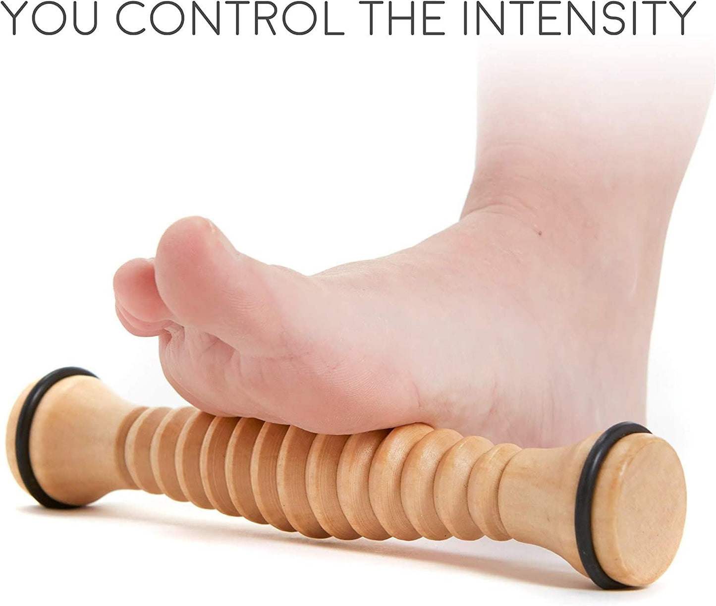 Body Back Wooden Foot Roller & Foot Star® Massage Ball Bundle for Foot Pain | FSA Eligible Foot Roller & Massage Ball For Trigger Point Therapy, Full Body Massage Tool For Plantar Fasciitis, & Relaxation