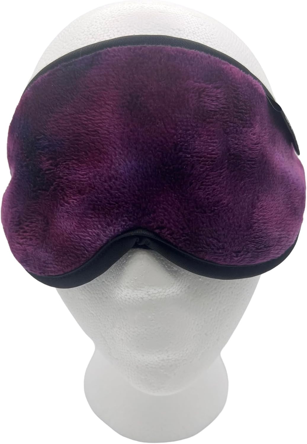 Dream Essentials Utopia Luxury Plush Sleep Mask, Handmade in the USA, Breathable Cotton, Adjustable Wide Headband, Men and Women, Nose Bridge for Light Block, Travel, Yoga, Meditation (Tie Dye Purple)