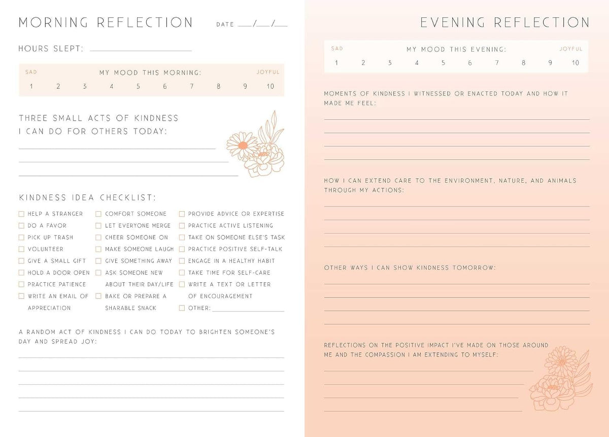 Kindness: A Day and Night Reflection Journal (Inner World)