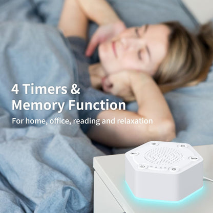 High Fidelity White Noise Sound Machines with 30 Unique Non-Looping Soothing Sounds 12 Colors Night Light 4 Timers 10-Level Brightness 32-Level Volume and Memory Function