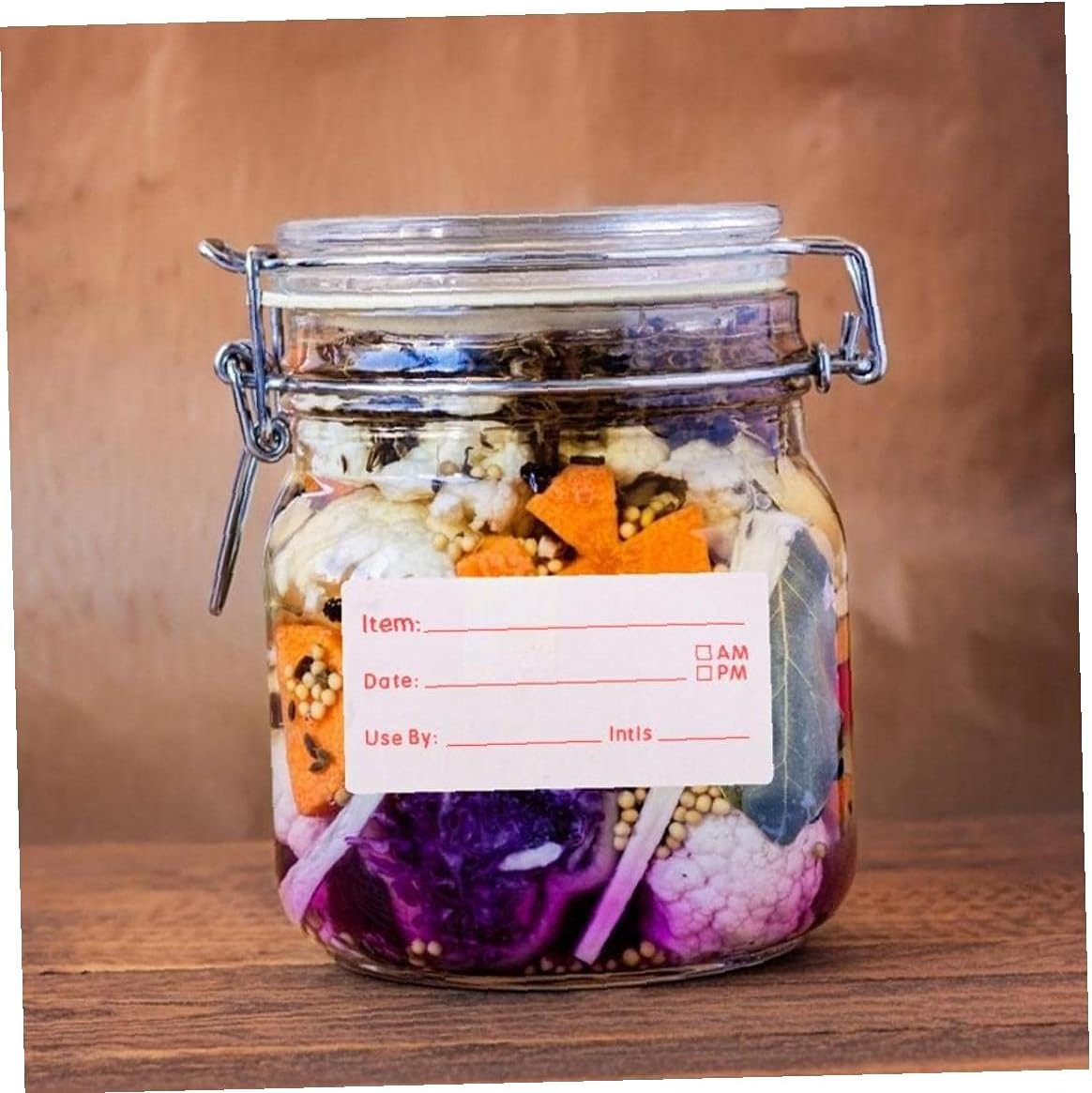 2 Rolls (1000 Pcs) Dissolvable Food Labels Food Prep Canning Labels Removable Food Stickers for Home Kitchen Restaurant