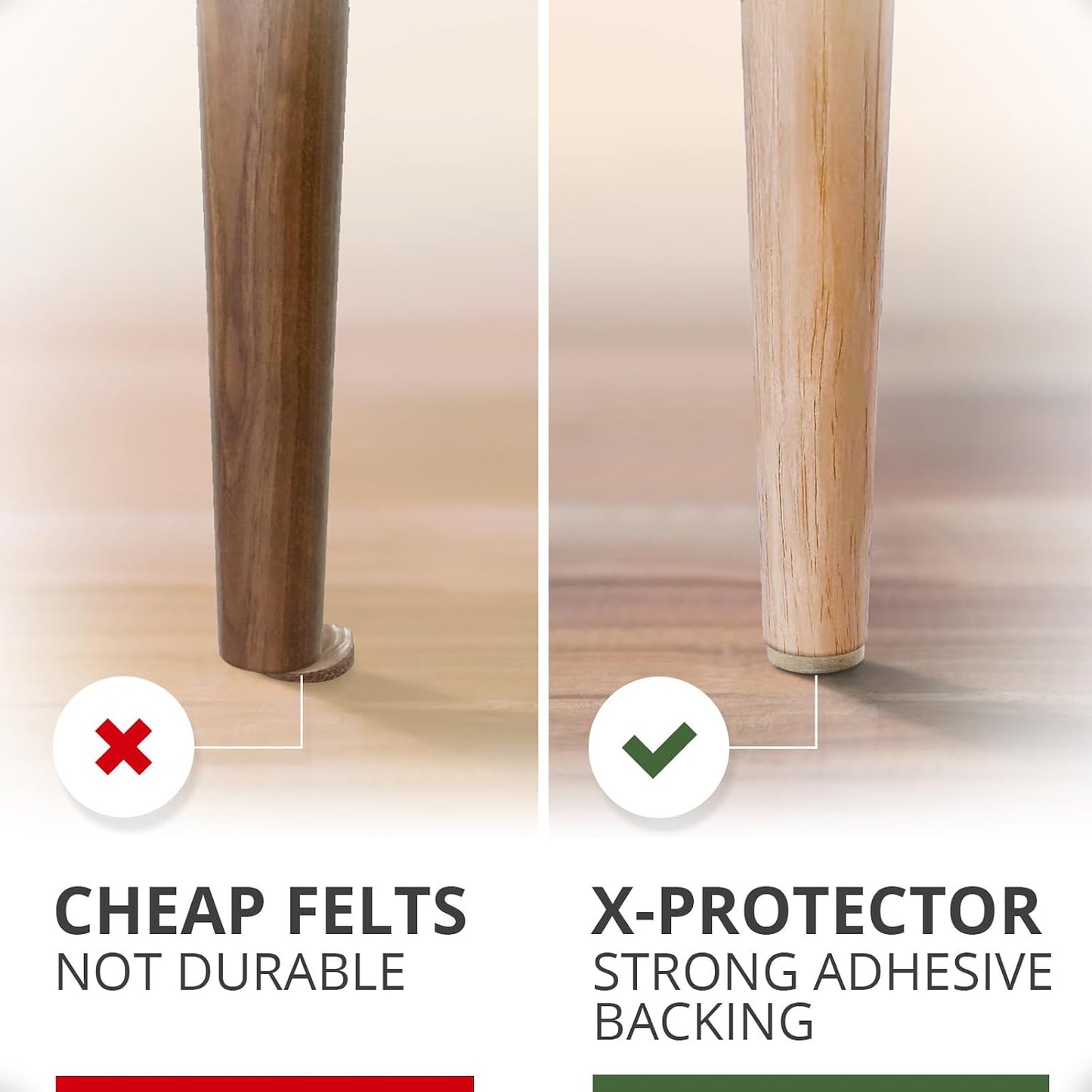 Felt Furniture Pads X-PROTECTOR 235 PCS Premium Furniture Pads - Felt Pads Furniture Feet Best Wood Floor Protectors - Protect Your Hardwood & Laminate Flooring! | Furniture Feet Best Wood Floor Protectors - Protect Your Hardwood & Laminate Flooring!