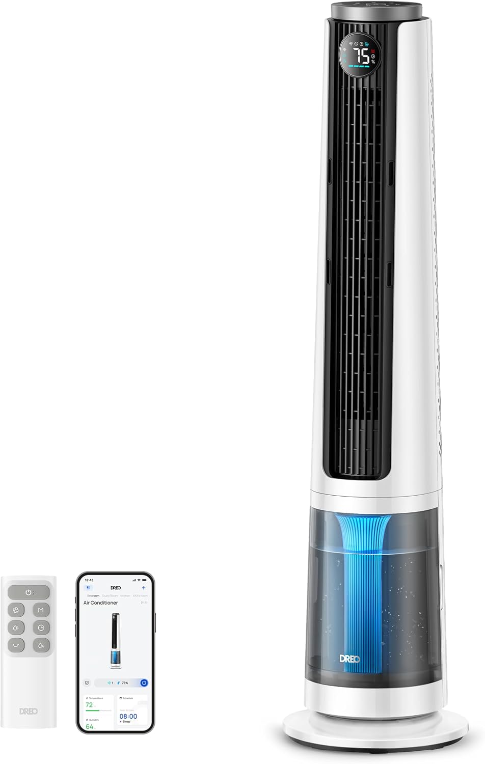 DREO TurboCool Misting Fan 765S, Fans that Blow Cold Air, 10°F Cooling Fan