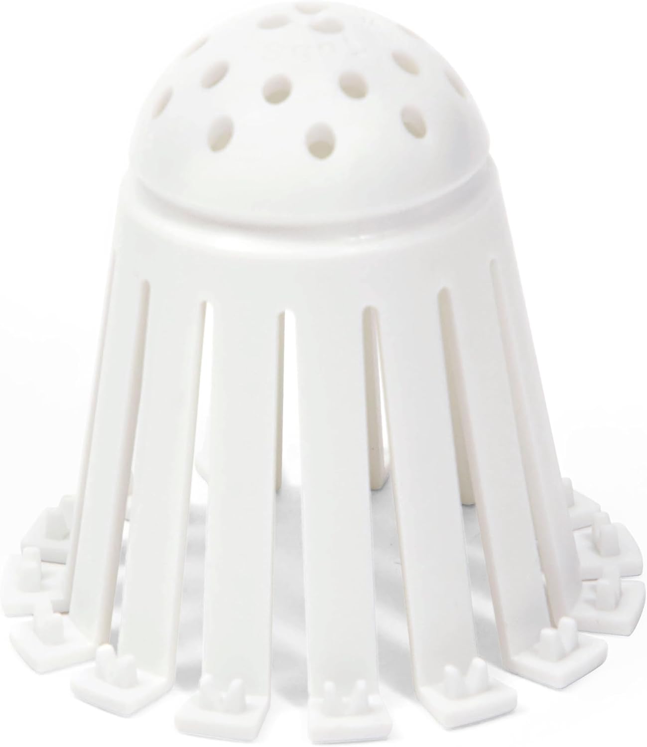 TubShroom Toss 21pk Disposable Bath Tub Drain Strainers - Hair Catcher Snare for Shower Bathtub to Prevent Clogged Drains, Traps Human and Pet Hair, One Year Supply (White)