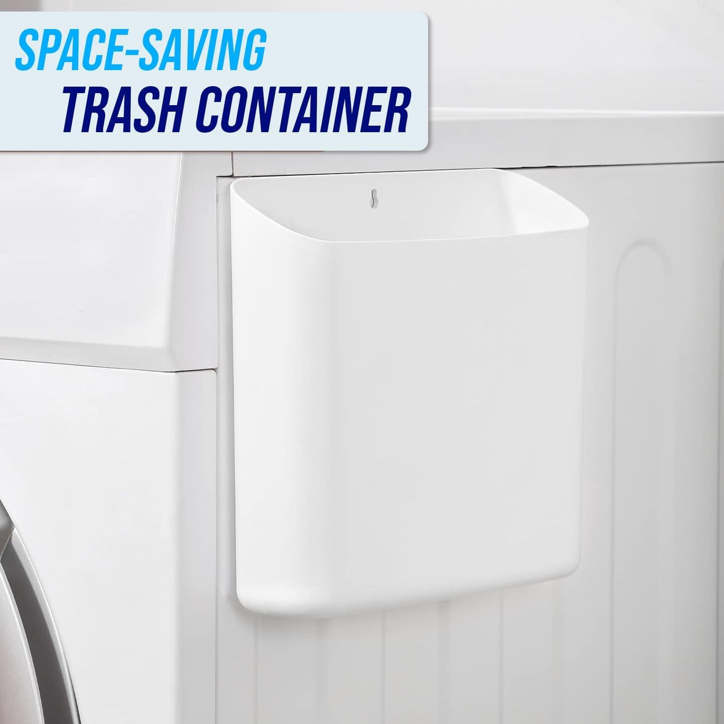Simplation Magnetic Lint Bin for Laundry Room Storage, Lint Holder Bin | Magnetic Lint Bin, Plastic Lint Trash Can for Laundry Room