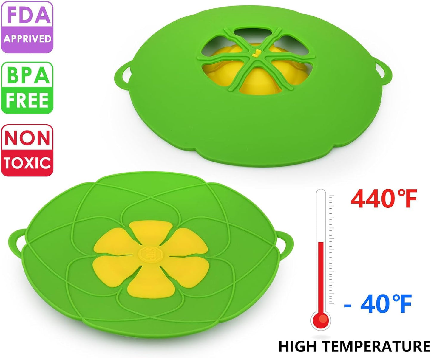 Spill Stopper Lid Cover 11 Inch Silicone Pot Boil Over Preventer for Pans and Pots