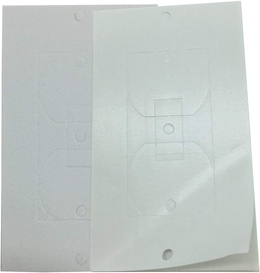 Wall Plate Insulation Gasket 26 Pack — 1-Gang Single Gang Outlet Sealer with Self-Adhesive Back, Foam Draft Stopper for Electrical Outlets, Light Switches, Decora, GFCI — Energy Saving