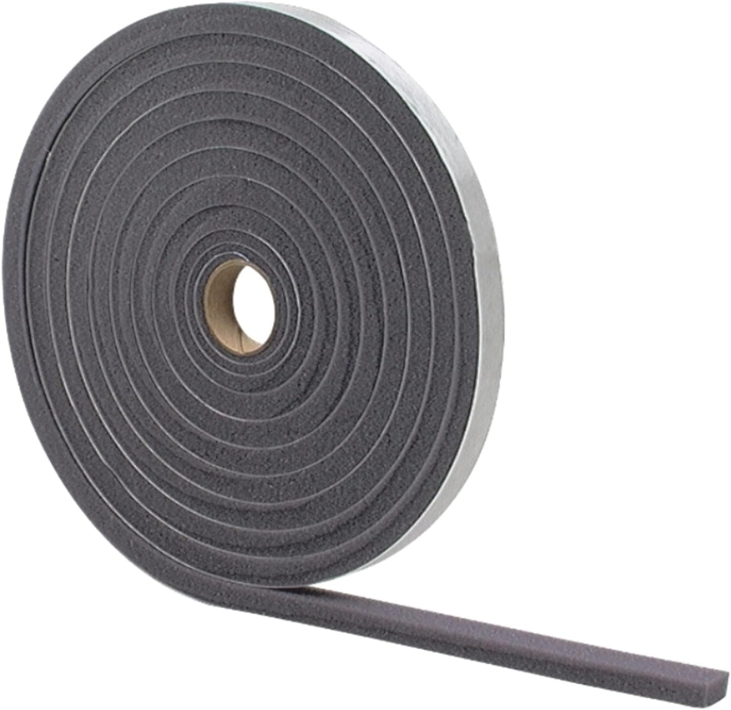 MD Building Foam Window Seal for Ex-Large Gaps, Gray, 17ft | Open-Cell Polyurethane Foam, Self-Adhesive Backing, Cut-to-Length Scissors, Seals Drafts Moisture Dust Insects