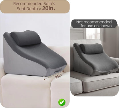 Vekkia 21” Back Rest Pillow with Dual-Layer Foam for Reclining and Sitting