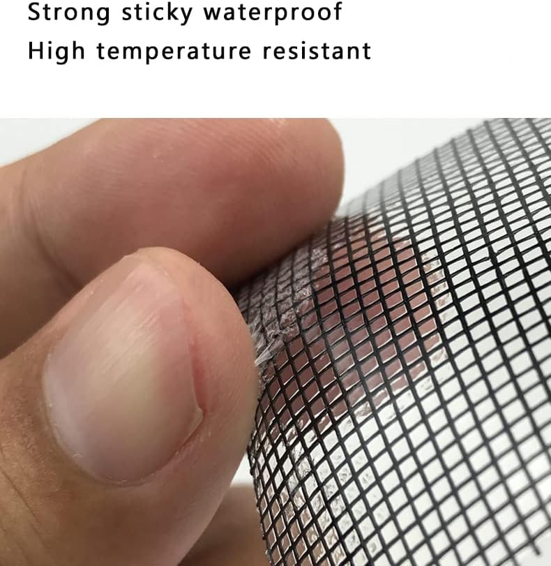 FLYZZZ Window Screen Repair Patches, Screen Door Repair Kit，Window Screen Repair Tapes, Self-Adhesive Screen Kit Suitable for Repairing Holes&Tears (50Pcs)