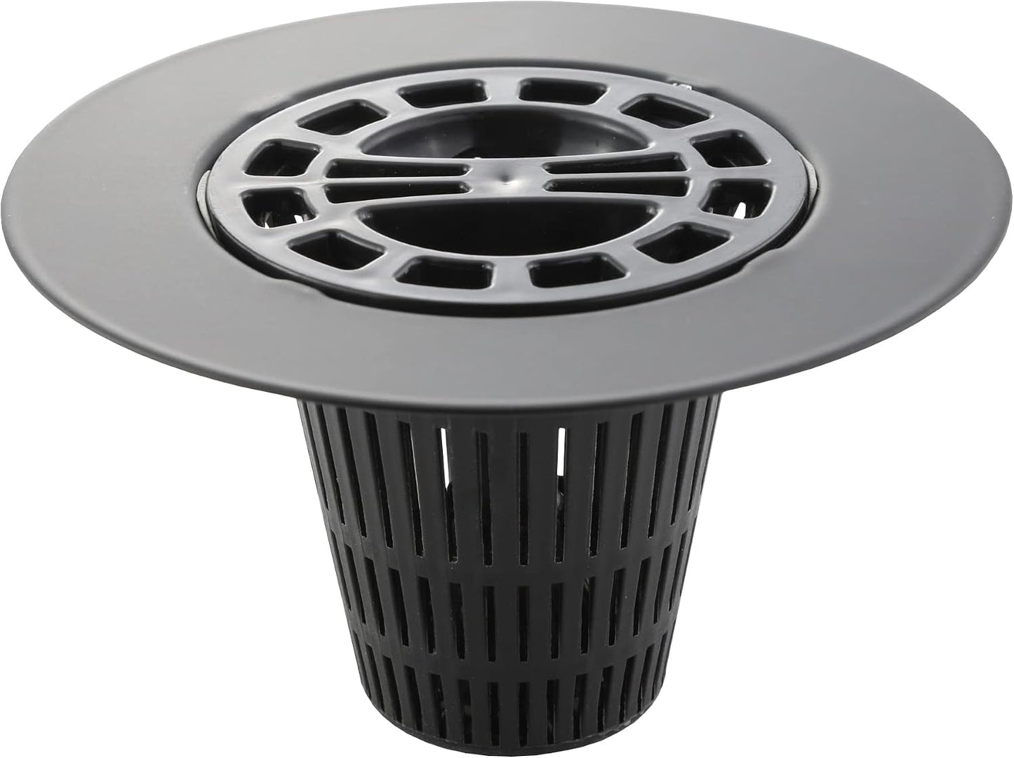 Danco Shower Hair Catcher Baskets, 6-Pack, Black (10739P)