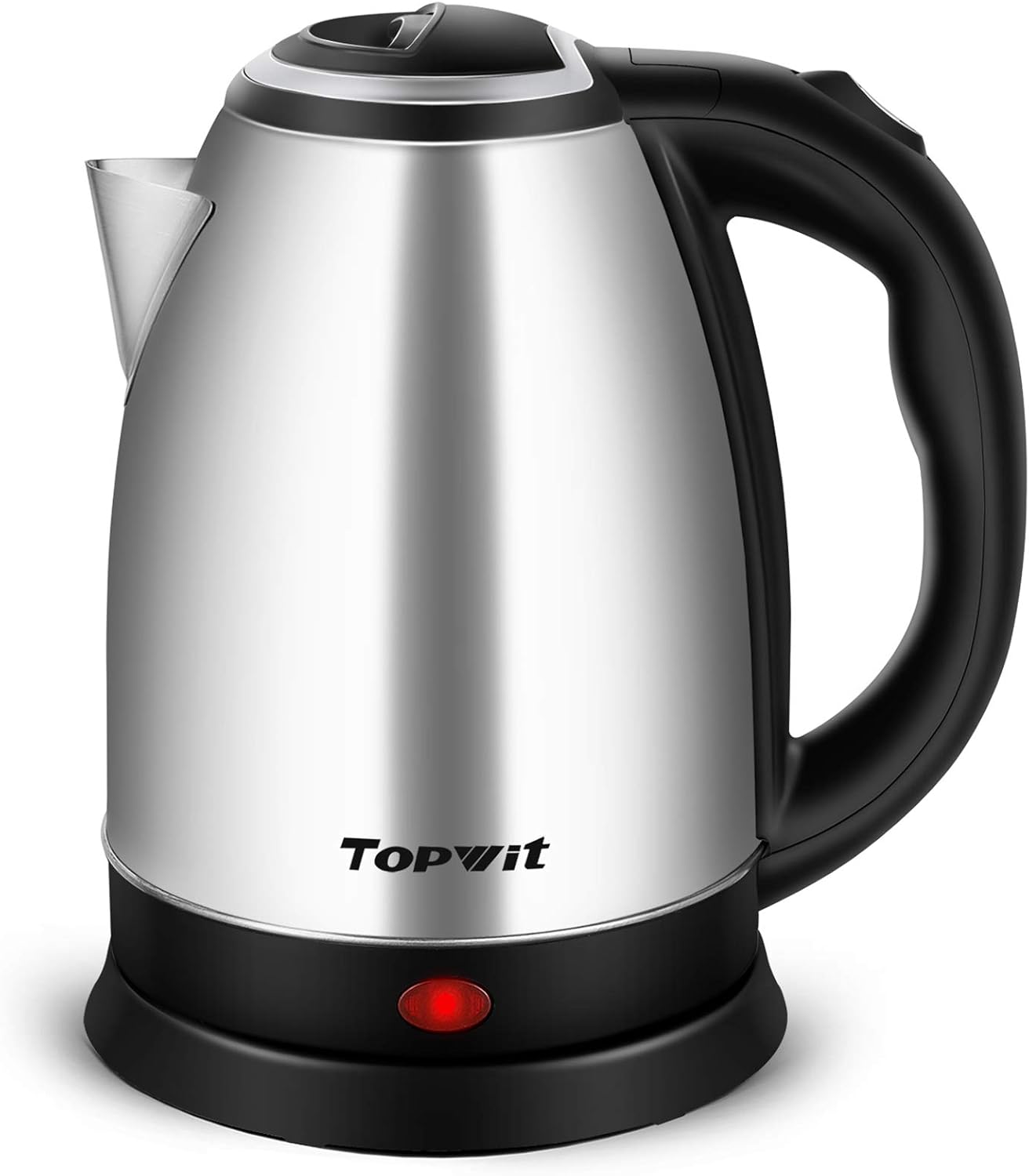 TOPWIT 2.0L Glass Electric Kettle, Hot Water Boiler, BPA-Free | Stainless Steel Bottom & Lid, Fast Boil, Auto Shut-Off & Boil-Dry Protection, No Plastic Odor | for Tea, Coffee, Home, Office