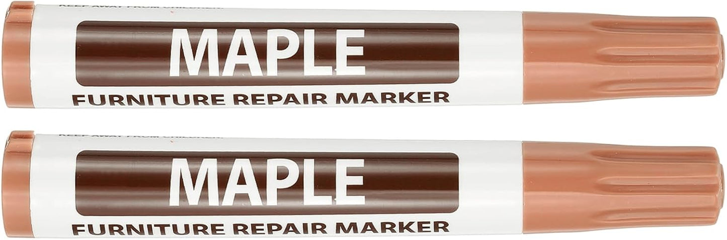 PATIKIL 2Pcs Furniture Markers Touch Up, Furniture Repair Kit Wood Markers for Scratches Wood Floor Holes Tables, White